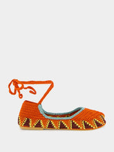 Kashura Lobster Orange High Crochet Ballerina