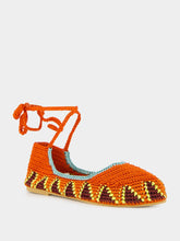 Kashura Lobster Orange High Crochet Ballerina