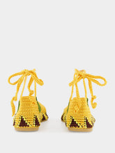 Kashura Crochet Flat Ballerinas Kiwi and Yellow