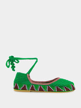 Kashura Basil Green High Crochet Ballerina