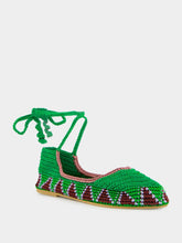 Kashura Basil Green High Crochet Ballerina