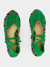 Kashura Basil Green High Crochet Ballerina