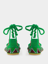 Kashura Basil Green High Crochet Ballerina