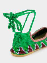 Kashura Basil Green High Crochet Ballerina