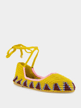 Kashura Curry Brown High Crochet Ballerina