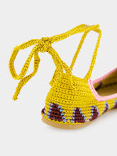 Kashura Curry Brown High Crochet Ballerina