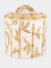 Les Ottomans Bamboo Ceramic Cookie Jar