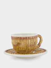 Les Ottomans Bamboo Ceramic Coffee Cup