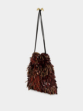 La DoubleJ Brown Embroidered Pochette Dustbag