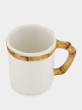Les Ottomans White Bamboo Ceramic Mug