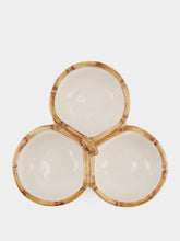 Les Ottomans Bamboo Ceramic Starter Plate