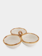 Les Ottomans Bamboo Ceramic Starter Plate