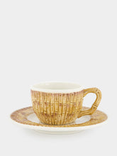 Les Ottomans Bamboo Ceramic Tea Cup