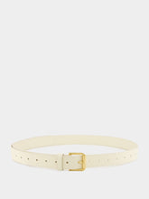Givenchy Ivory Voyou Shiny Leather Long Belt