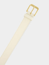 Givenchy Ivory Voyou Shiny Leather Long Belt