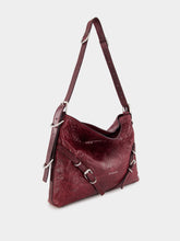 Givenchy Burgundy Medium Voyou Leather Shoulder Bag