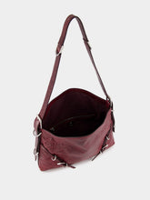 Givenchy Burgundy Medium Voyou Leather Shoulder Bag
