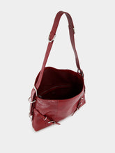 Givenchy Dark Red Medium Voyou Python Shoulder Bag