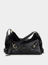Givenchy Black Voyou Medium Shoulder Bag with Fringes