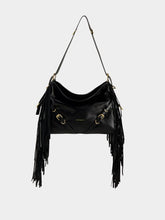 Givenchy Black Voyou Medium Shoulder Bag with Fringes