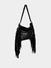 Givenchy Black Voyou Medium Shoulder Bag with Fringes