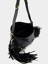 Givenchy Black Voyou Medium Shoulder Bag with Fringes