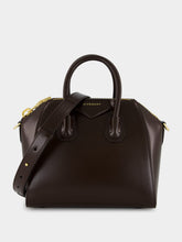 Givenchy Ebony Brown Mini Antigona in Box Leather