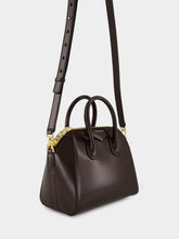 Givenchy Ebony Brown Mini Antigona in Box Leather