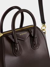 Givenchy Ebony Brown Mini Antigona in Box Leather