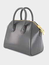 Givenchy Charcoal Mini Antigona Bag in Box Leather