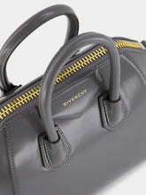 Givenchy Charcoal Mini Antigona Bag in Box Leather