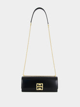 Givenchy Black 4G Liquid Box Leather Clutch