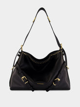 Givenchy Voyou Medium Shoulder Bag in Black Calf Leather
