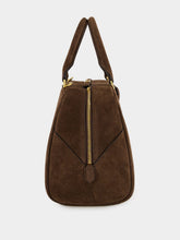 Givenchy Ebony Brown Antigona East-West Suede Bowling Bag