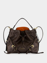 Givenchy Chocolate Small Voyou Bucket Bag in Shiny Leather