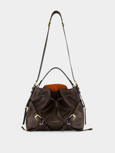 Givenchy Chocolate Small Voyou Bucket Bag in Shiny Leather