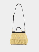 Dolce & Gabbana Large Raffia Crochet Sicily Handbag