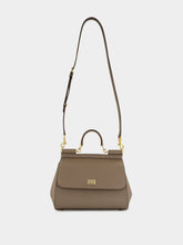 Dolce & Gabbana Beige Large Sicily Calfskin Handbag