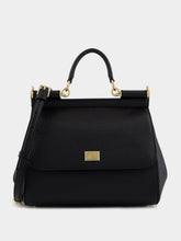 Dolce & Gabbana Black Large Sicily Handbag