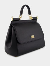 Dolce & Gabbana Black Large Sicily Handbag