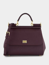 Dolce & Gabbana Wine Large Sicily Handbag