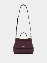 Dolce & Gabbana Wine Large Sicily Handbag