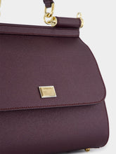 Dolce & Gabbana Wine Large Sicily Handbag