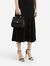 Dolce & Gabbana Black Medium Sicily Nappa Handbag
