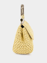 Dolce & Gabbana Medium Raffia Crochet Sicily Shoulder Bag