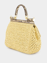 Dolce & Gabbana Medium Raffia Crochet Sicily Shoulder Bag