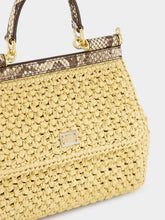 Dolce & Gabbana Medium Raffia Crochet Sicily Shoulder Bag