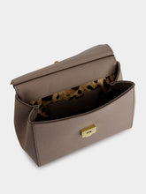 Dolce & Gabbana Taupe Small Dauphine Leather Sicily Bag