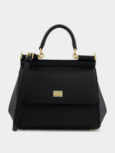 Dolce & Gabbana Black Medium Sicily Handbag