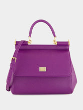 Dolce & Gabbana Violet Medium Sicily Calfskin Bag